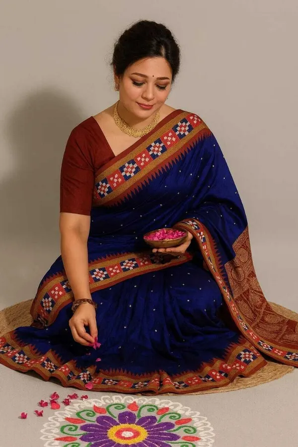 Weaver_Store_Woven_Banarasi_Art_Silk_Saree_(Blue)