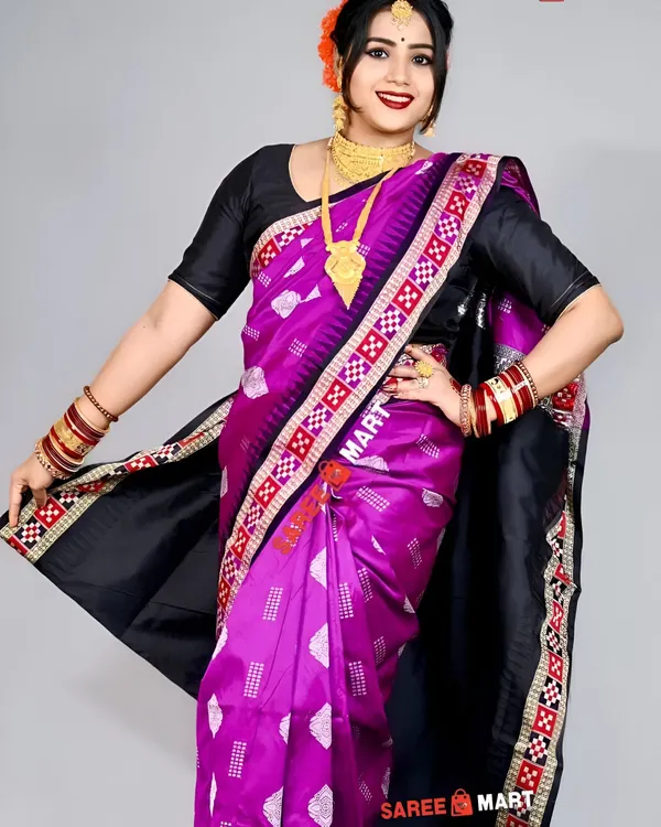 Weaver_Store_Woven_Banarasi_Art_Silk_Saree_(Magenta)