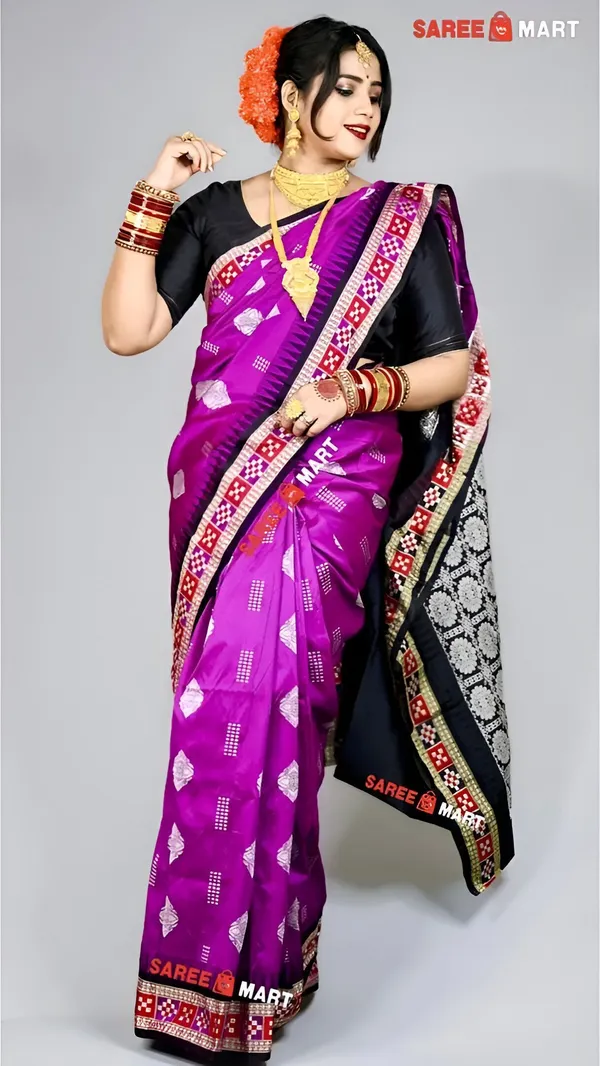 Weaver_Store_Woven_Banarasi_Art_Silk_Saree_(Magenta)