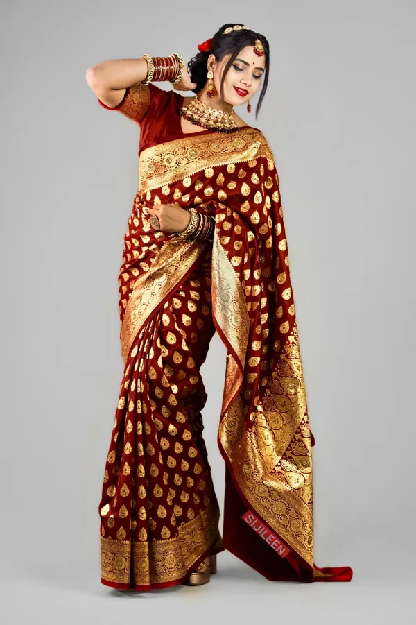 Weaver_Store_Woven_Banarasi_Art_Silk_Saree_(Maroon)