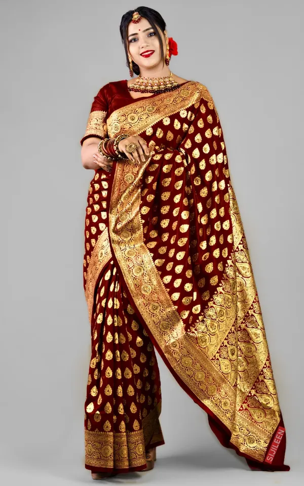 Weaver_Store_Woven_Banarasi_Art_Silk_Saree_(Maroon)