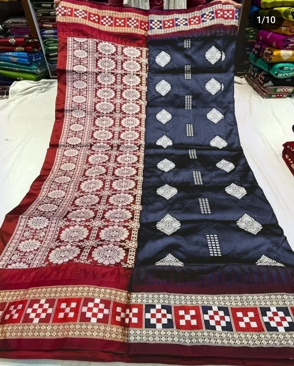 Weaver_Store_Printed_Banarasi_Art_Silk_Saree_(Black)