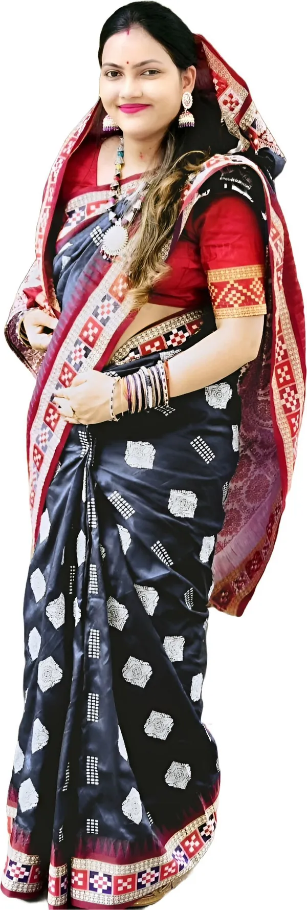 Weaver_Store_Printed_Banarasi_Art_Silk_Saree_(Black)