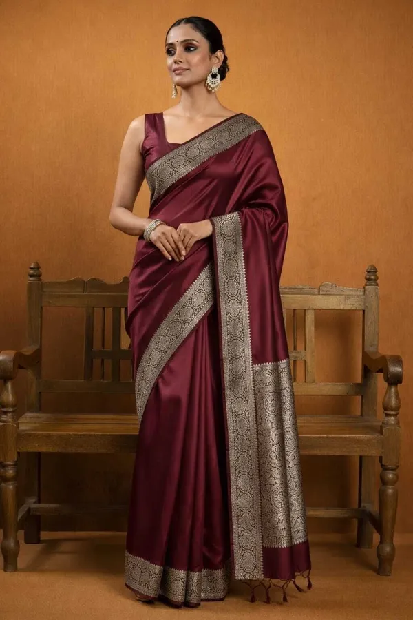 Weaver_Store_Woven_Banarasi_Art_Silk_Saree_(Maroon)