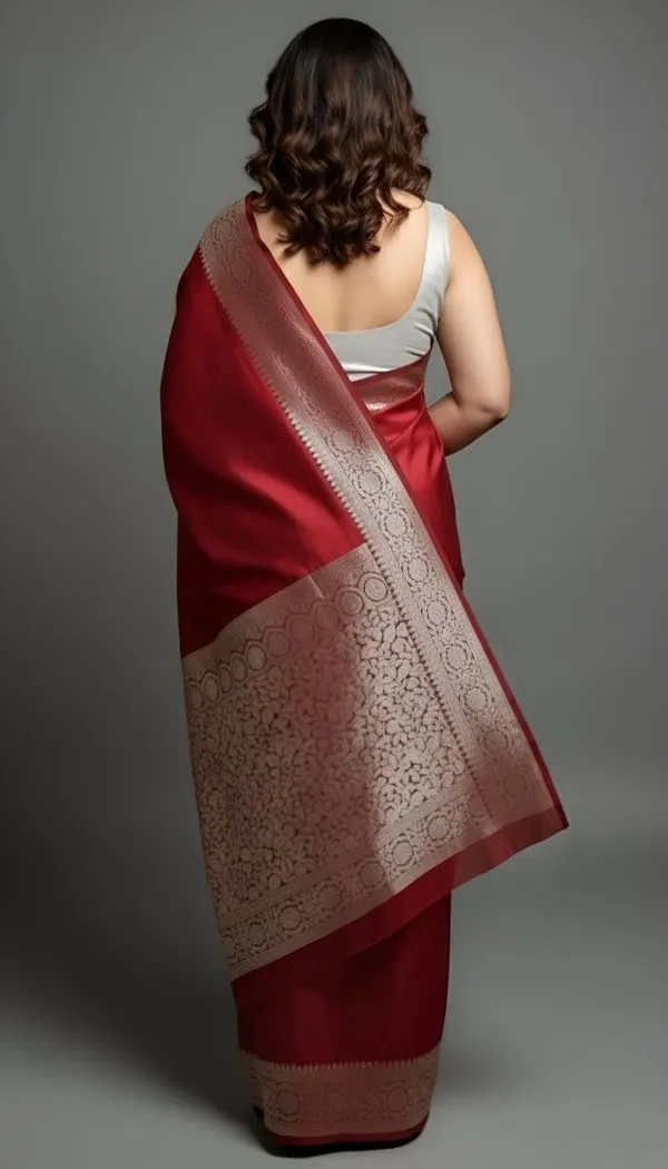 Weaver_Store_Woven_Banarasi_Art_Silk_Saree_(Red)