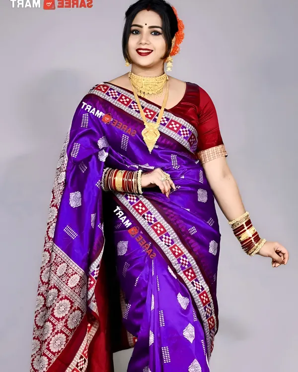 Weaver_Store_Woven_Banarasi_Art_Silk_Saree_(Purple)