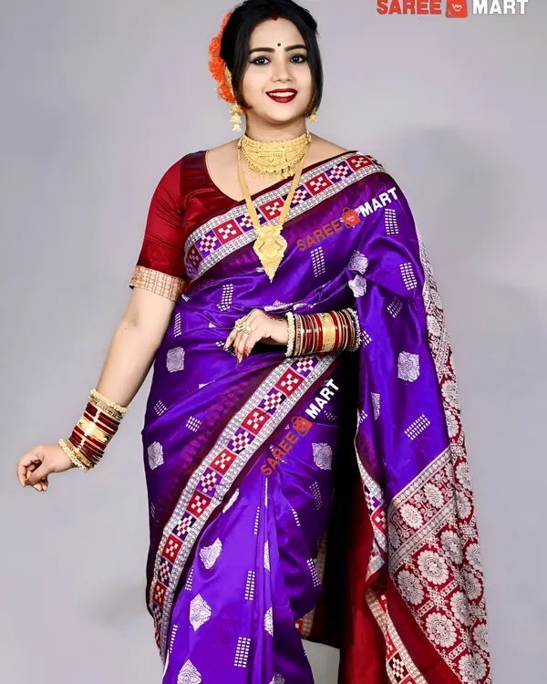 Weaver_Store_Woven_Banarasi_Art_Silk_Saree_(Purple)