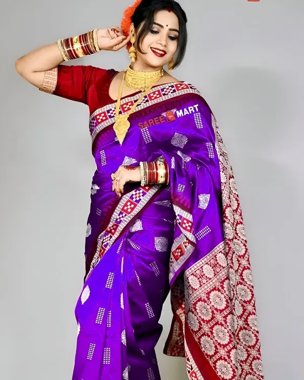 Weaver_Store_Woven_Banarasi_Art_Silk_Saree_(Purple)