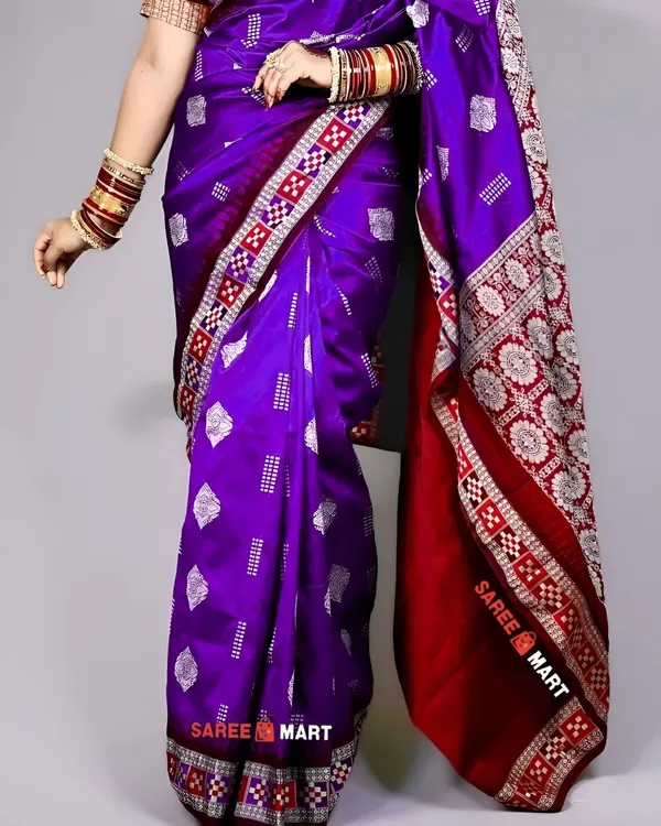Weaver_Store_Woven_Banarasi_Art_Silk_Saree_(Purple)