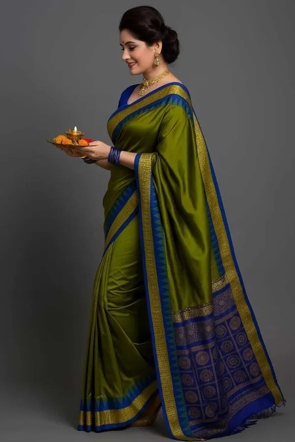 Weaver_Store_Woven_Banarasi_Art_Silk_Saree_(Green)