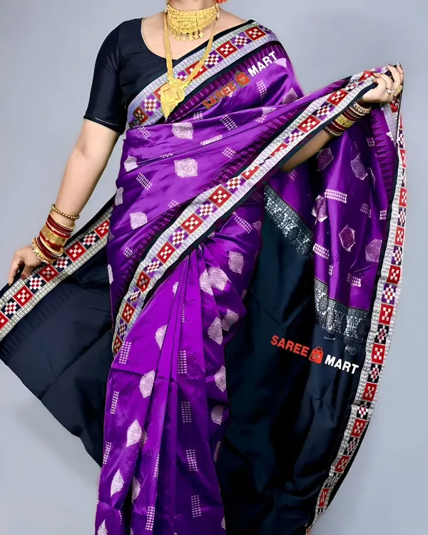 Weaver_Store_Woven_Banarasi_Art_Silk_Saree_(Purple)
