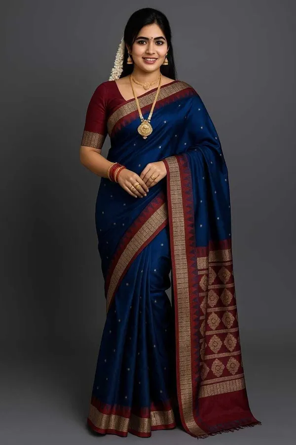 Weaver_Store_Printed_Banarasi_Art_Silk_Saree_(Blue)