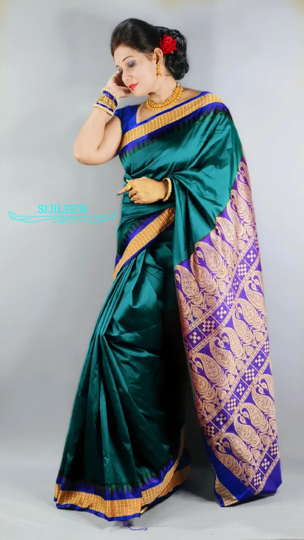 Weaver_Store_Woven_Banarasi_Art_Silk_Saree_(Green)