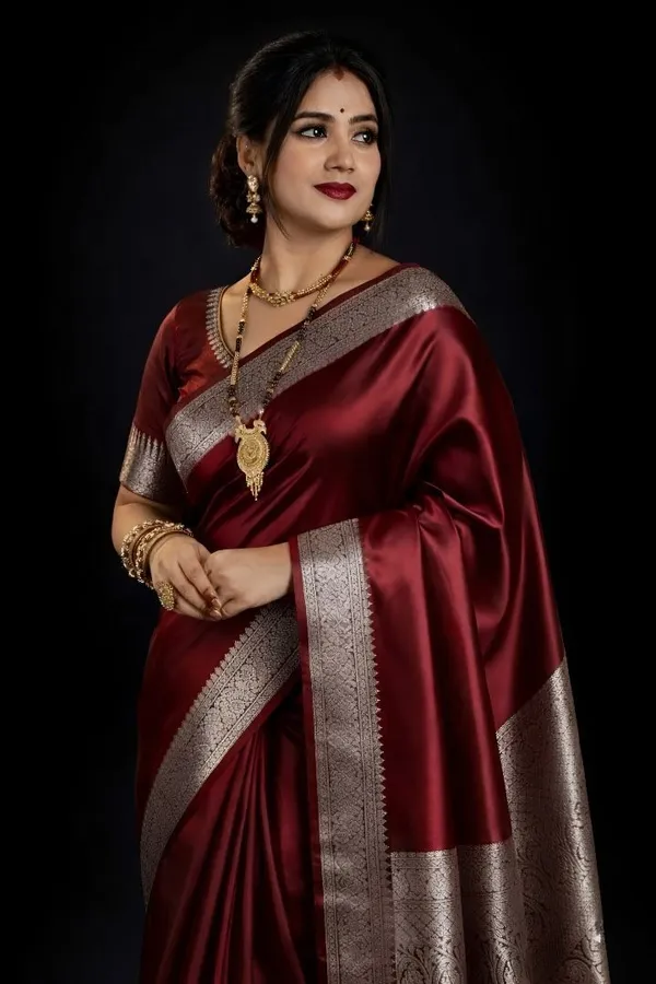 Weaver_Store_Woven_Banarasi_Art_Silk_Saree_(Maroon)