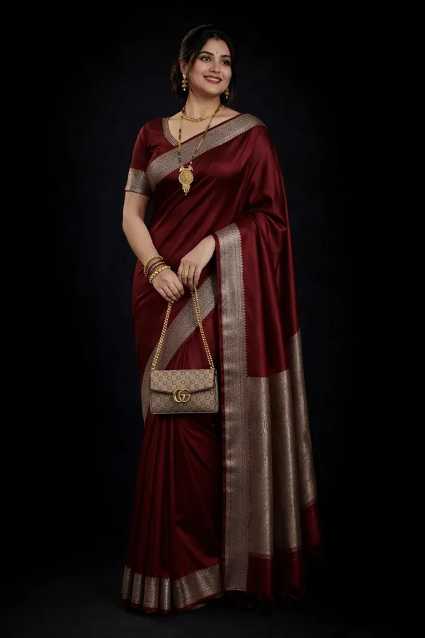 Weaver_Store_Woven_Banarasi_Art_Silk_Saree_(Maroon)