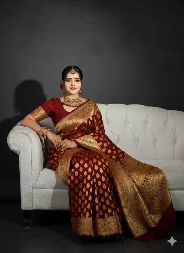 Weaver_Store_Woven_Banarasi_Art_Silk_Saree_(Maroon)