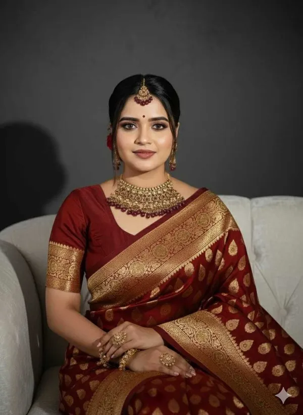 Weaver_Store_Woven_Banarasi_Art_Silk_Saree_(Maroon)