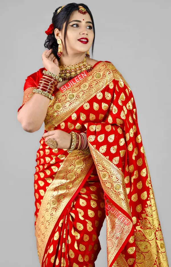 Weaver_Store_Woven_Banarasi_Art_Silk_Saree_(Red)