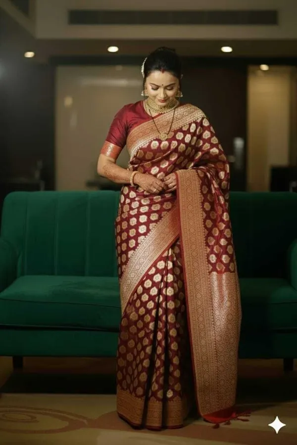 Weaver_Store_Woven_Banarasi_Art_Silk_Saree_(Maroon)