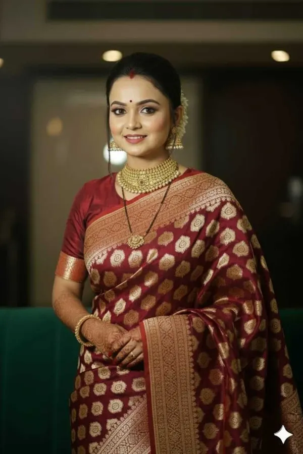 Weaver_Store_Woven_Banarasi_Art_Silk_Saree_(Maroon)