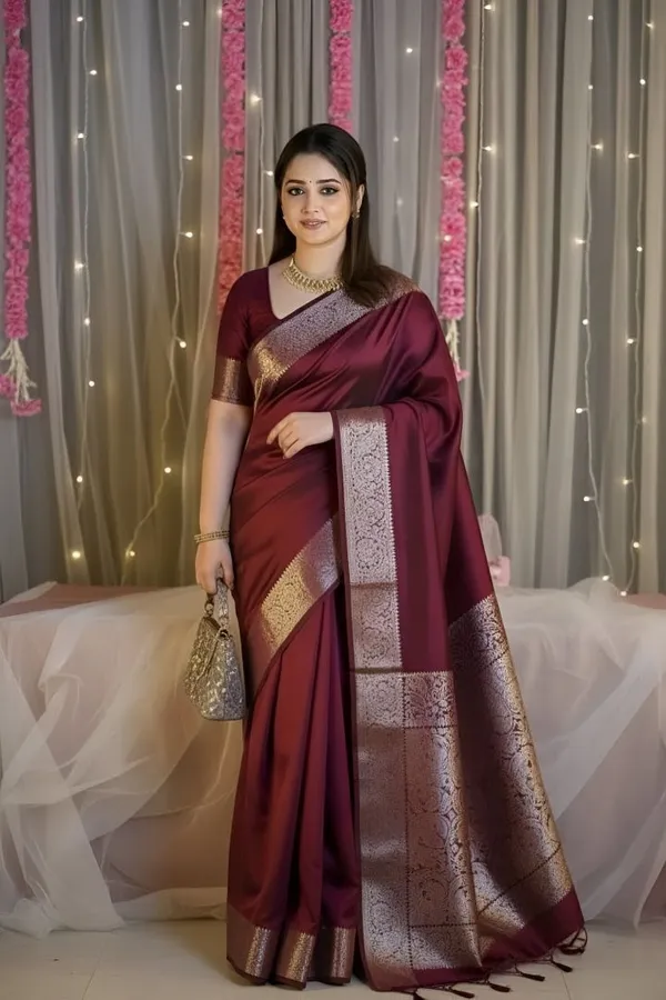 Weaver_Store_Woven_Banarasi_Art_Silk_Saree_(Maroon)