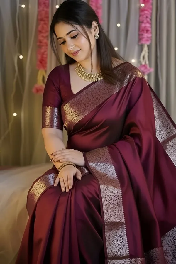 Weaver_Store_Woven_Banarasi_Art_Silk_Saree_(Maroon)