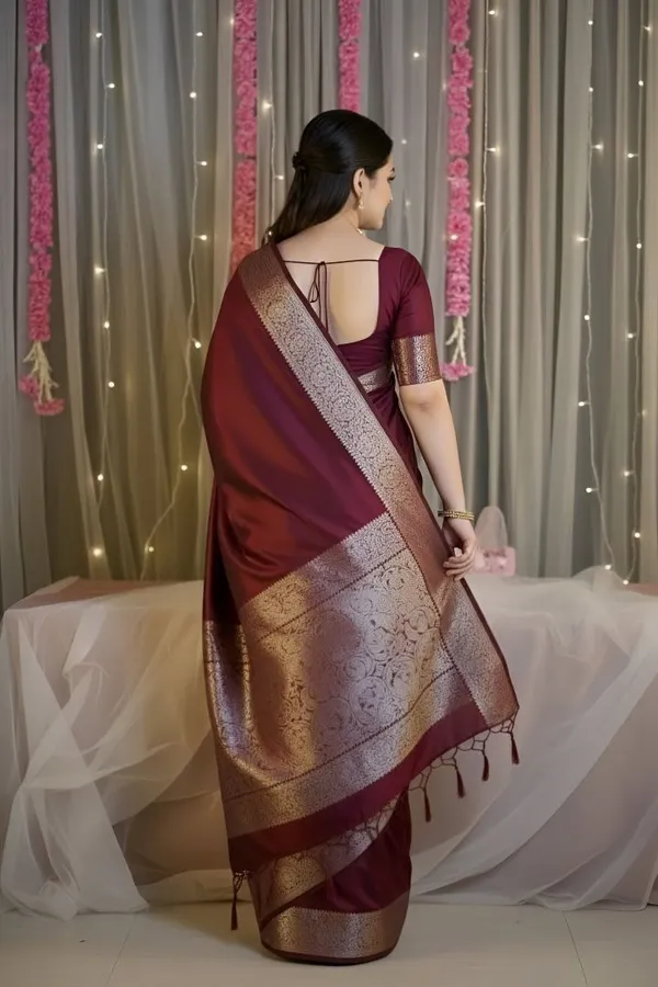Weaver_Store_Woven_Banarasi_Art_Silk_Saree_(Maroon)