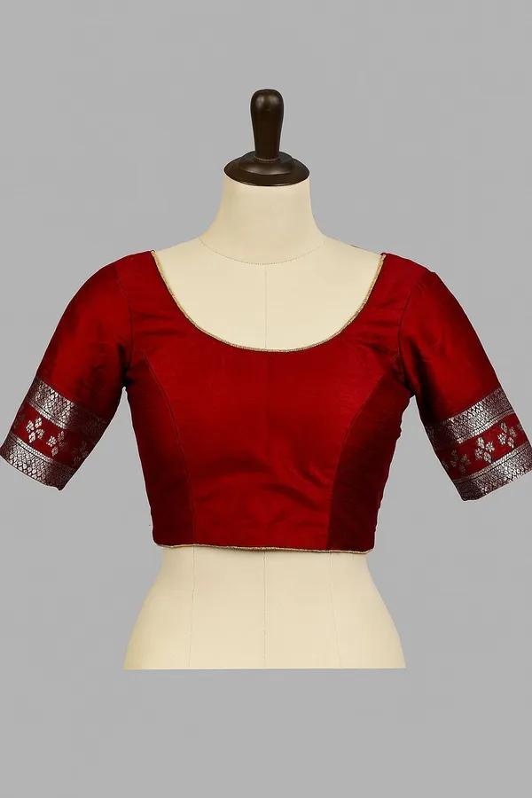 Weaver_Store_Woven_Banarasi_Art_Silk_Saree_(Maroon)