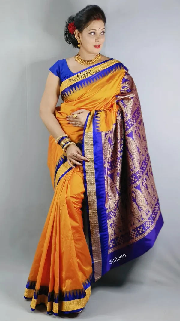 Weaver_Store_Woven_Banarasi_Art_Silk_Saree_(Mustard)