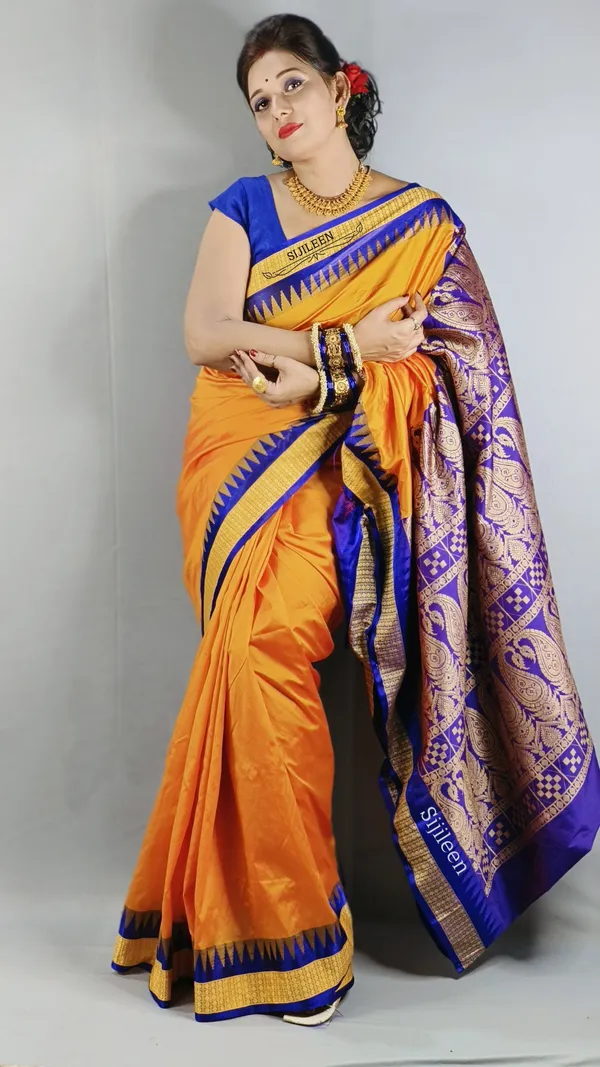 Weaver_Store_Woven_Banarasi_Art_Silk_Saree_(Mustard)