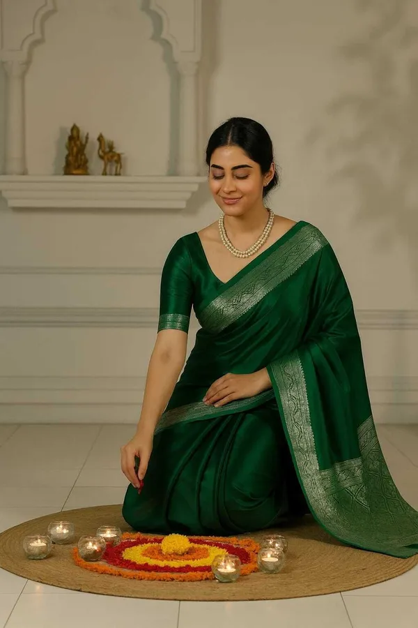 Weaver_Store_Woven_Banarasi_Art_Silk_Saree_(Green)