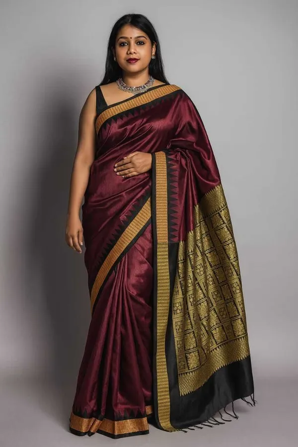 Weaver_Store_Woven_Banarasi_Art_Silk_Saree_(Maroon)