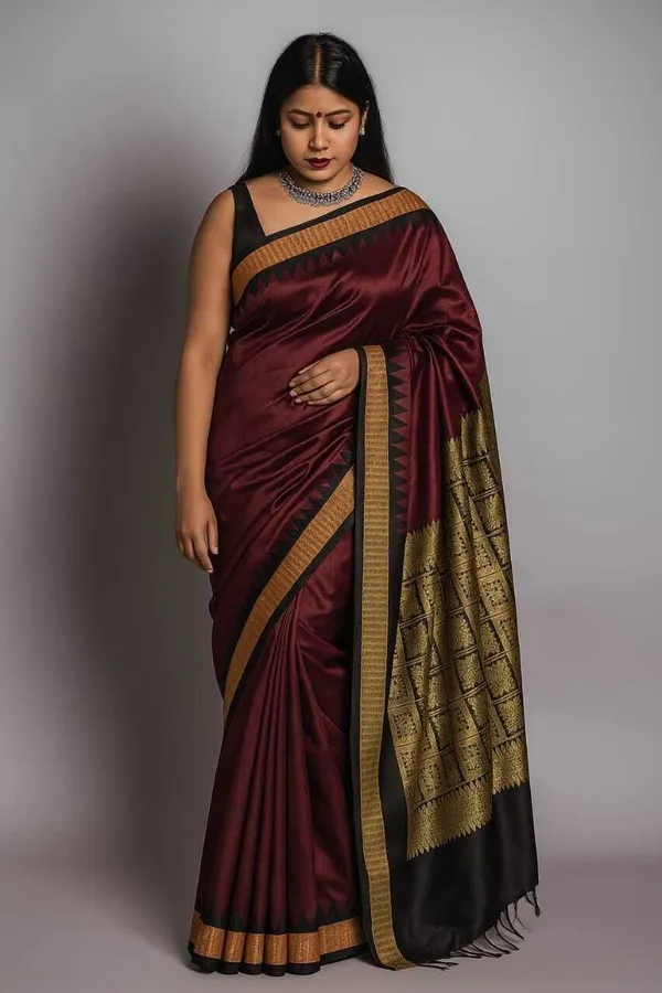 Weaver_Store_Woven_Banarasi_Art_Silk_Saree_(Maroon)