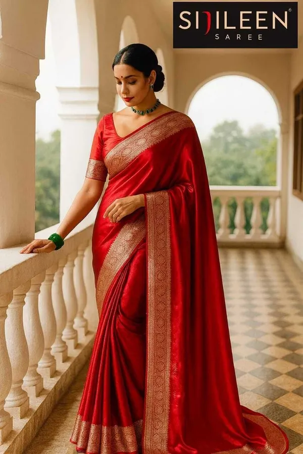 Weaver_Store_Woven_Banarasi_Art_Silk_Saree_(Red)