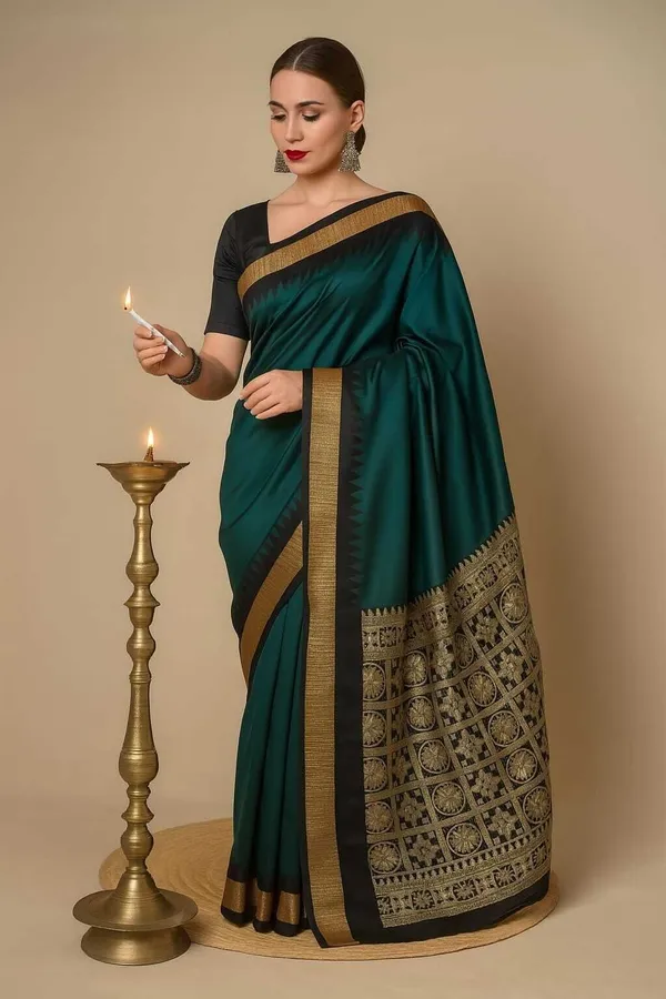 Weaver_Store_Woven_Banarasi_Art_Silk_Saree_(Green)