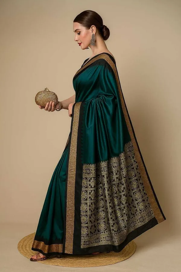 Weaver_Store_Woven_Banarasi_Art_Silk_Saree_(Green)
