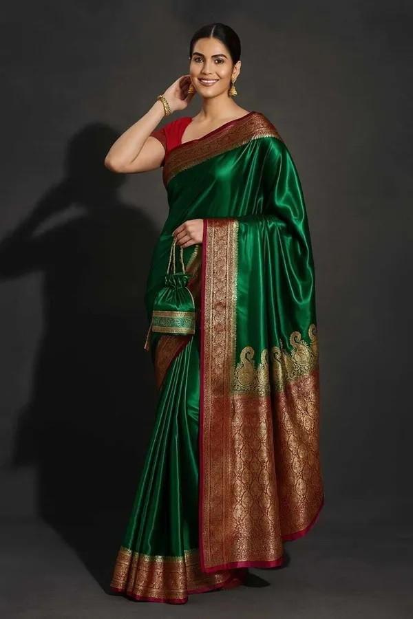 Weaver_Store_Woven_Banarasi_Art_Silk_Saree_(Green)