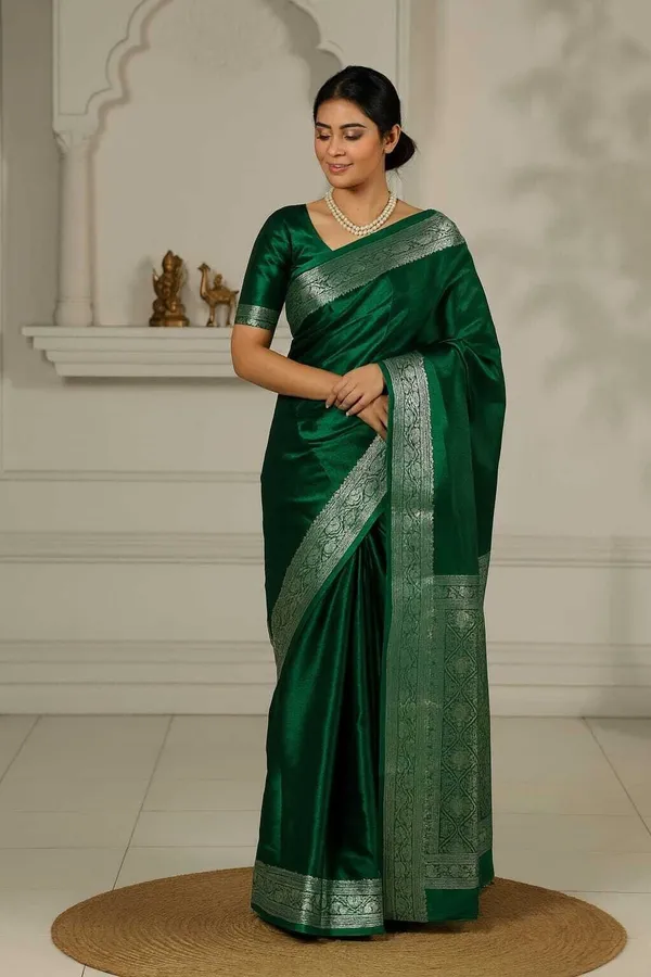 Weaver_Store_Woven_Banarasi_Art_Silk_Saree_(Green)
