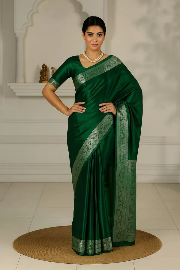 Weaver_Store_Woven_Banarasi_Art_Silk_Saree_(Green)