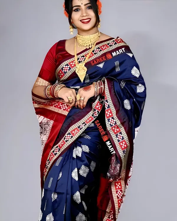 Weaver_Store_Woven_Banarasi_Art_Silk_Saree_(Blue)