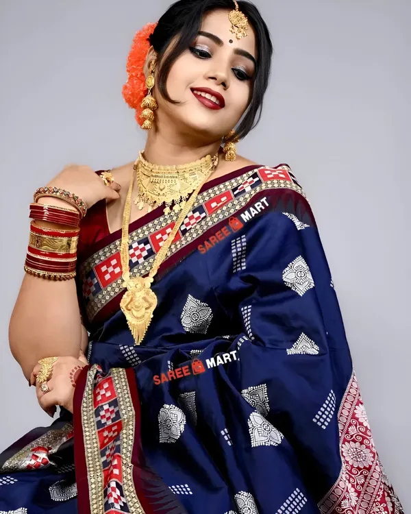 Weaver_Store_Woven_Banarasi_Art_Silk_Saree_(Blue)