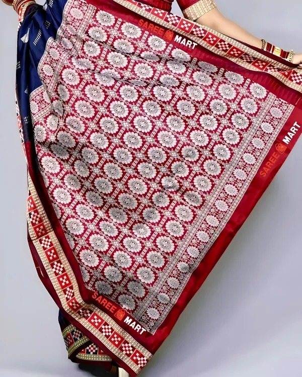 Weaver_Store_Woven_Banarasi_Art_Silk_Saree_(Blue)