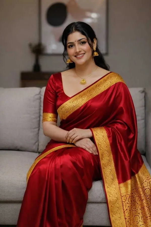 Weaver_Store_Woven_Banarasi_Art_Silk_Saree_(Red)