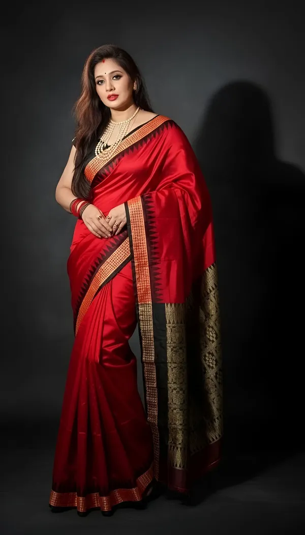 Weaver_Store_Woven_Banarasi_Art_Silk_Saree_(Red)