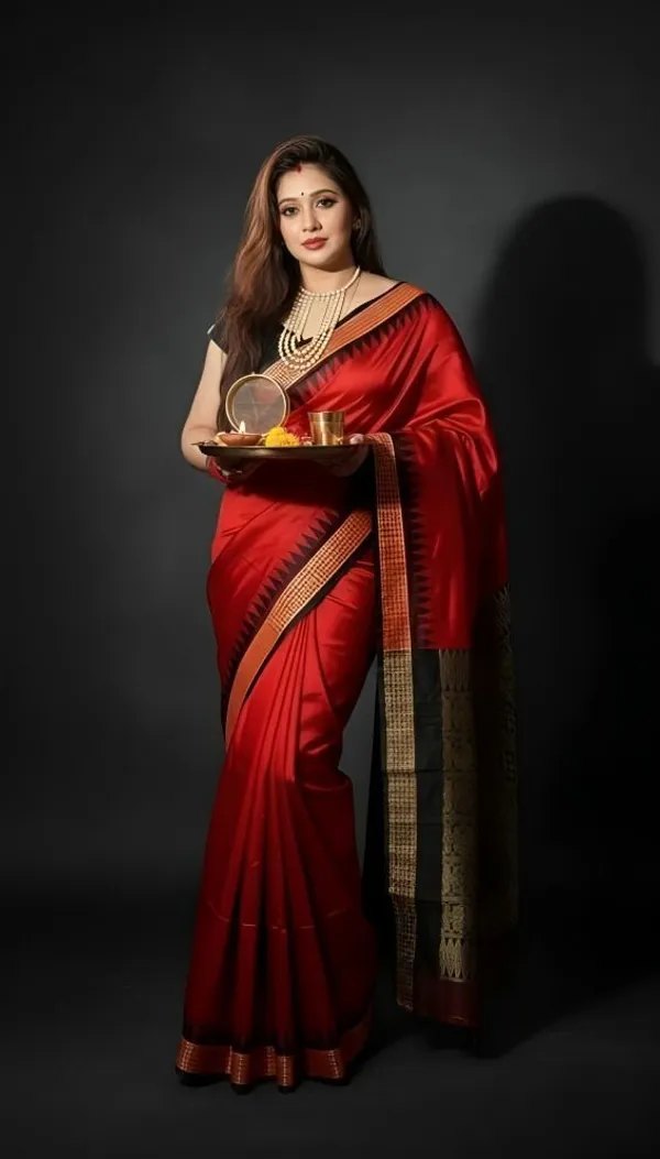 Weaver_Store_Woven_Banarasi_Art_Silk_Saree_(Red)