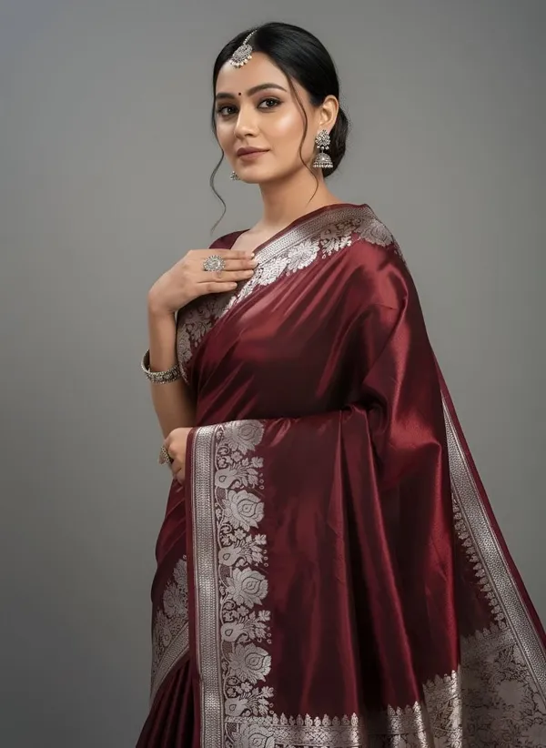 Weaver_Store_Woven_Banarasi_Art_Silk_Saree_(Red)