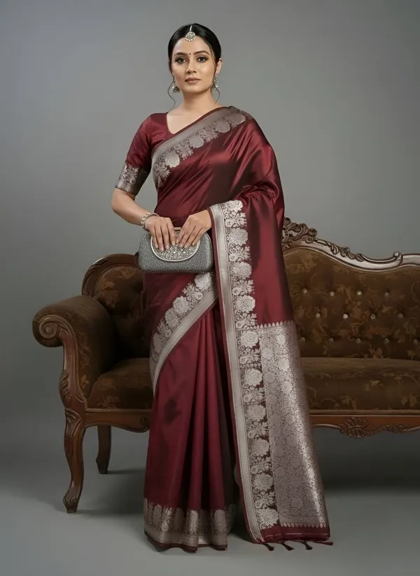 Weaver_Store_Woven_Banarasi_Art_Silk_Saree_(Red)