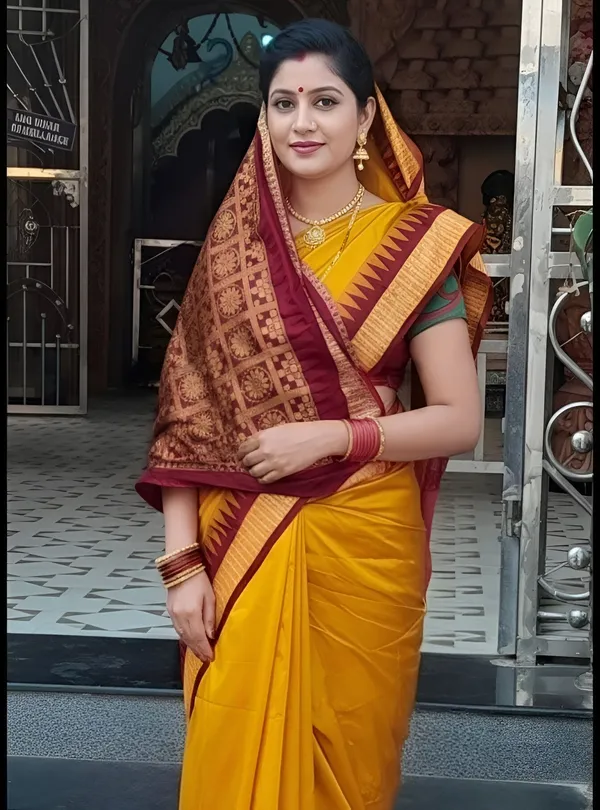 Weaver_Store_Printed_Banarasi_Art_Silk_Saree_(Yellow)