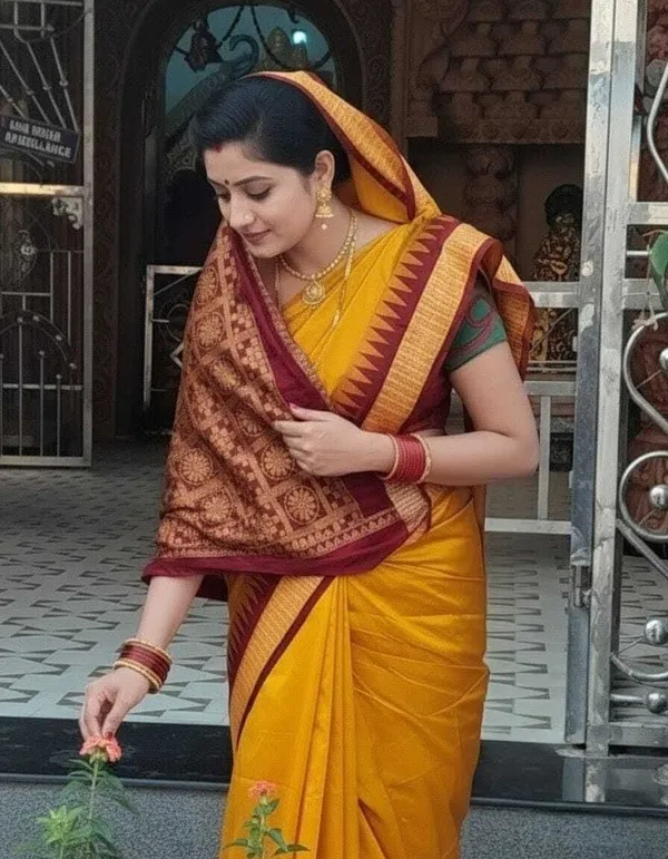 Weaver_Store_Printed_Banarasi_Art_Silk_Saree_(Yellow)