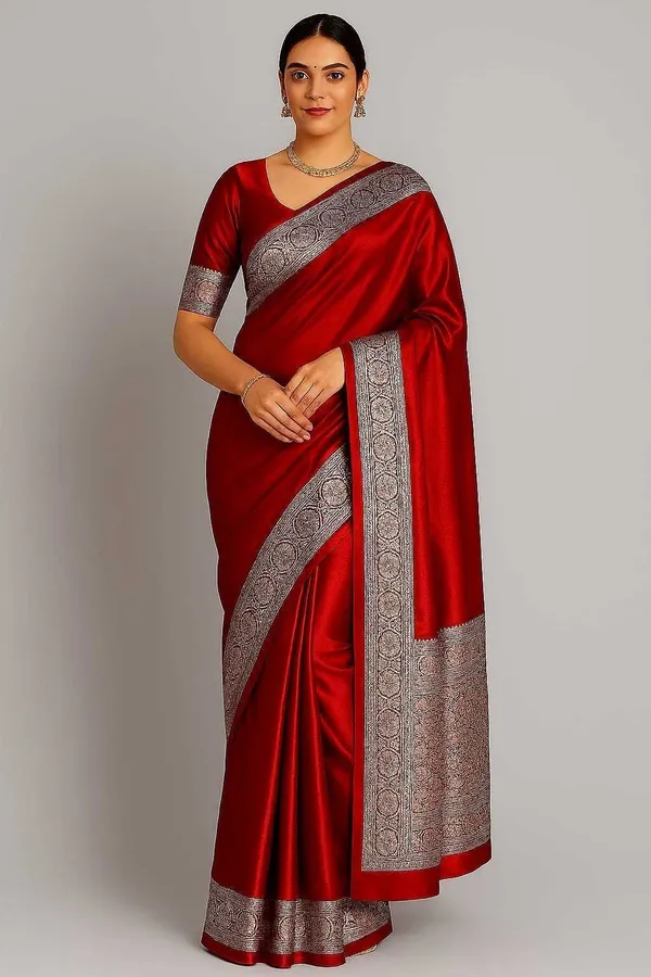 Weaver_Store_Printed_Banarasi_Art_Silk_Saree_(Red)